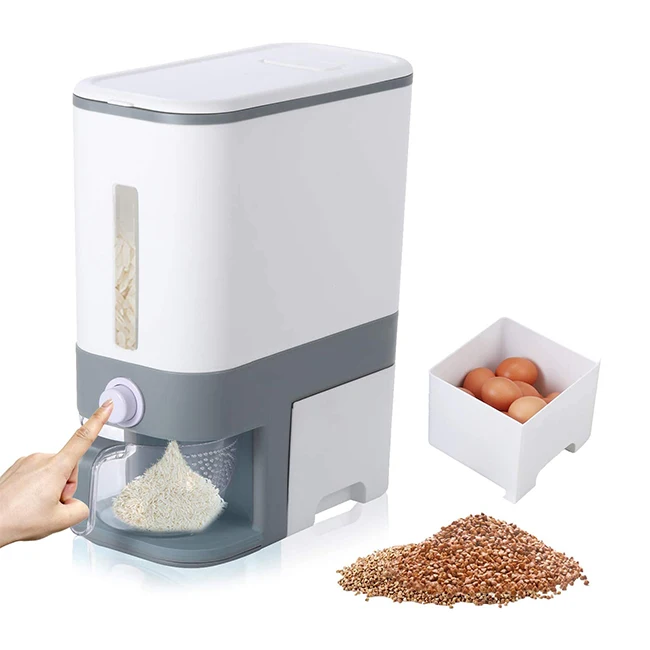 Hot Sale Storage Measuring Cup Container 25 Pounds 22 Rice Dispenser 20 Lbs