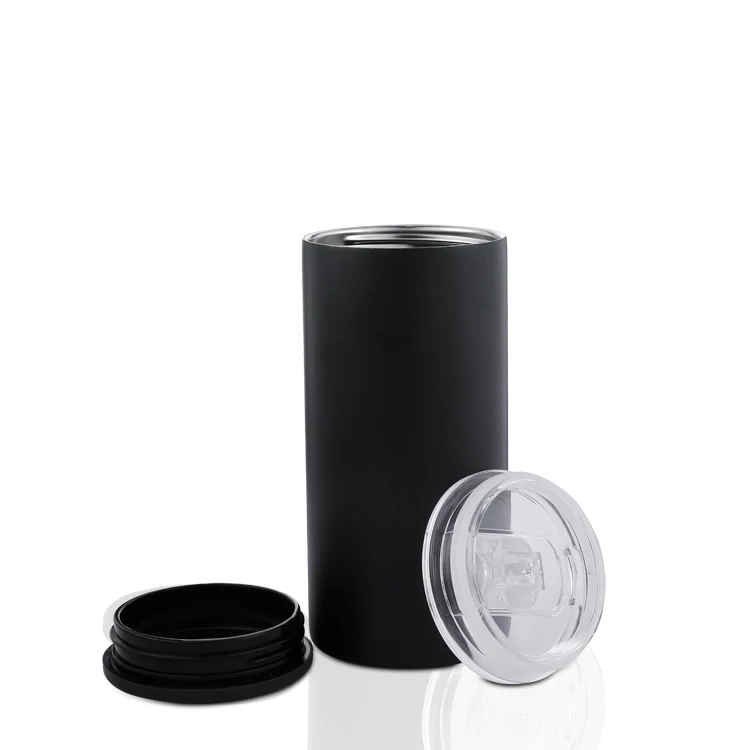 Wholesale high quality  Beer Can Cooler skinny  Double Wall Insulated Stainless Steel cola for sublimation with custom logo