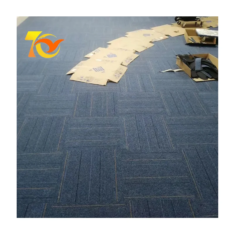 High Quality Bitumen Backing Office Commercial Carpets Suitable Billiard Rooms Cinemas Carpet Tiles