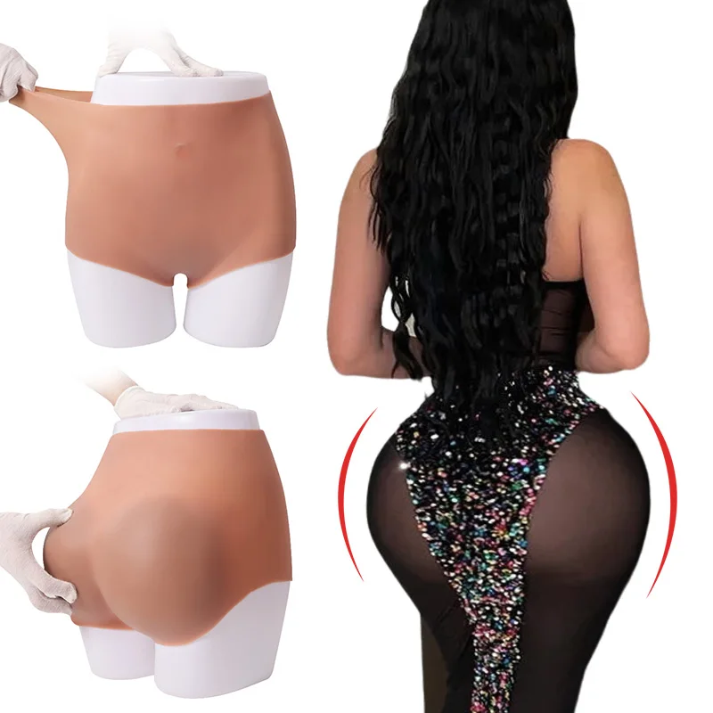 Women Plus Size shaper Silicone Big Buttocks Padding Pants Enhancicng Shaper Large Butts Lifting Natural Bum Shapewear 1.8cm