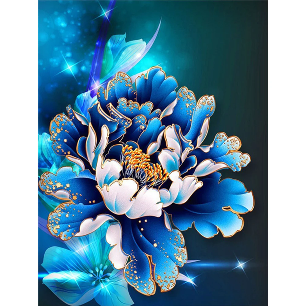 Wholesale Customized Diamond Drill Painting Colorful Flower Sunflower 5D Diy painting Adults Kids