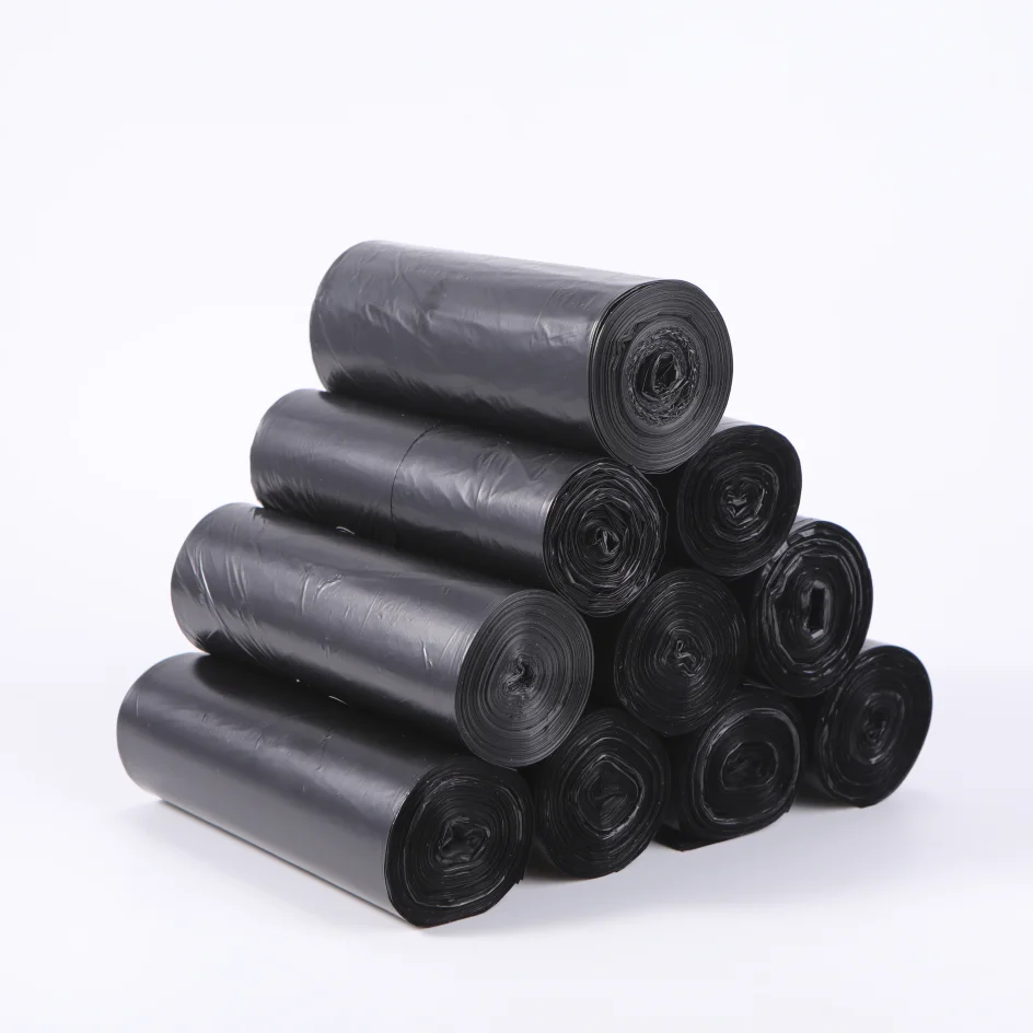 
Eco friendly biodegradable Corn starch 100% Compostable plastic garbage trash packaging bag Garbage bags on roll 