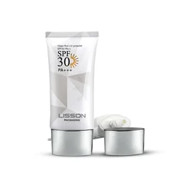 Premium 30ml 40ml 50ml Empty Sunscreen Tube Bottle Packaging Flat Shape Squeeze Tube For Sunscreen