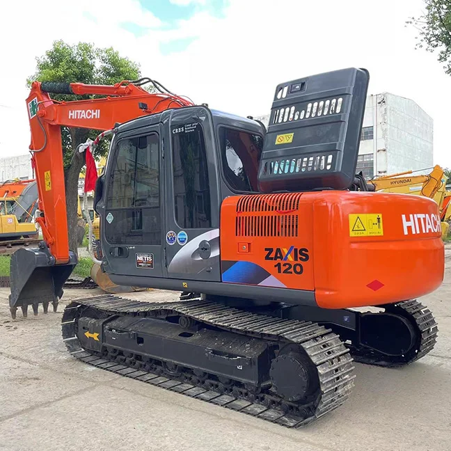 Экскаватор hitachi ZX 120 хороший использованный экскаватор zx120 из Японии ZX120 120-6 12 тонн