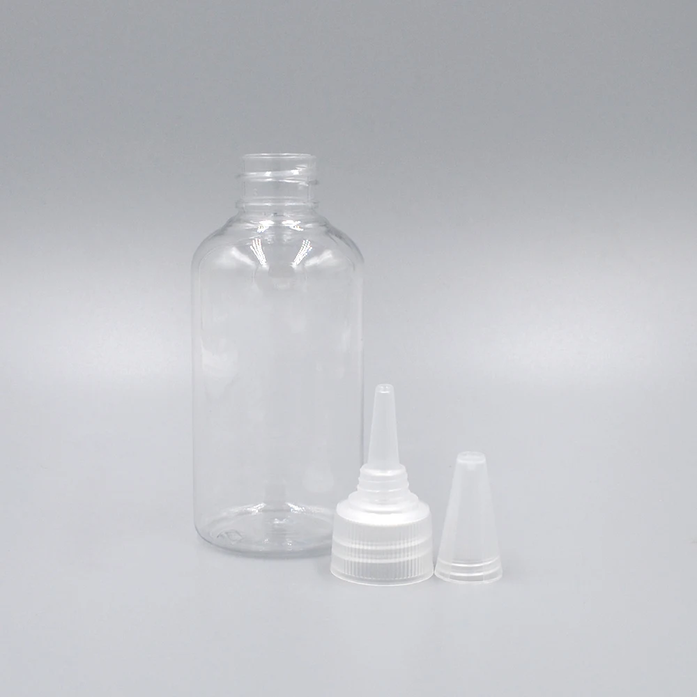 Hair Oil Applicator Bottle Plastic PET Portable Oil Bottle Squeeze 100ml 120ml 250ml Acrylic Paint Bottle Wholesale