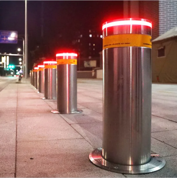 custom Stainless steel hydraulic automatic lifting column electric road pile school district remote control telescopic barricade