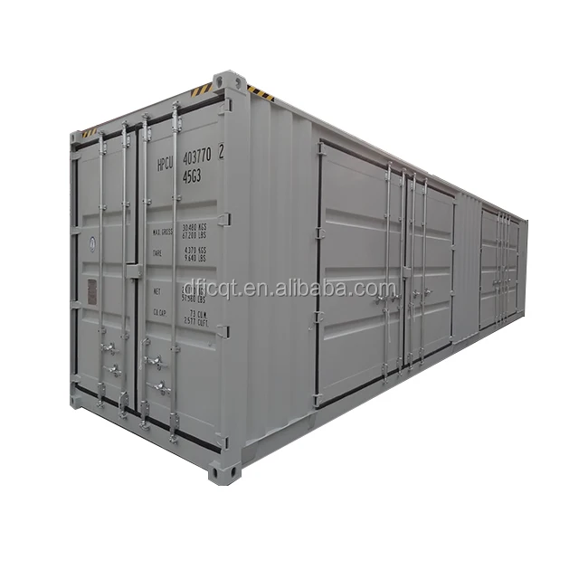 Low Cost 40 Hc Storage Shipping One Side Open Multi-Door Container