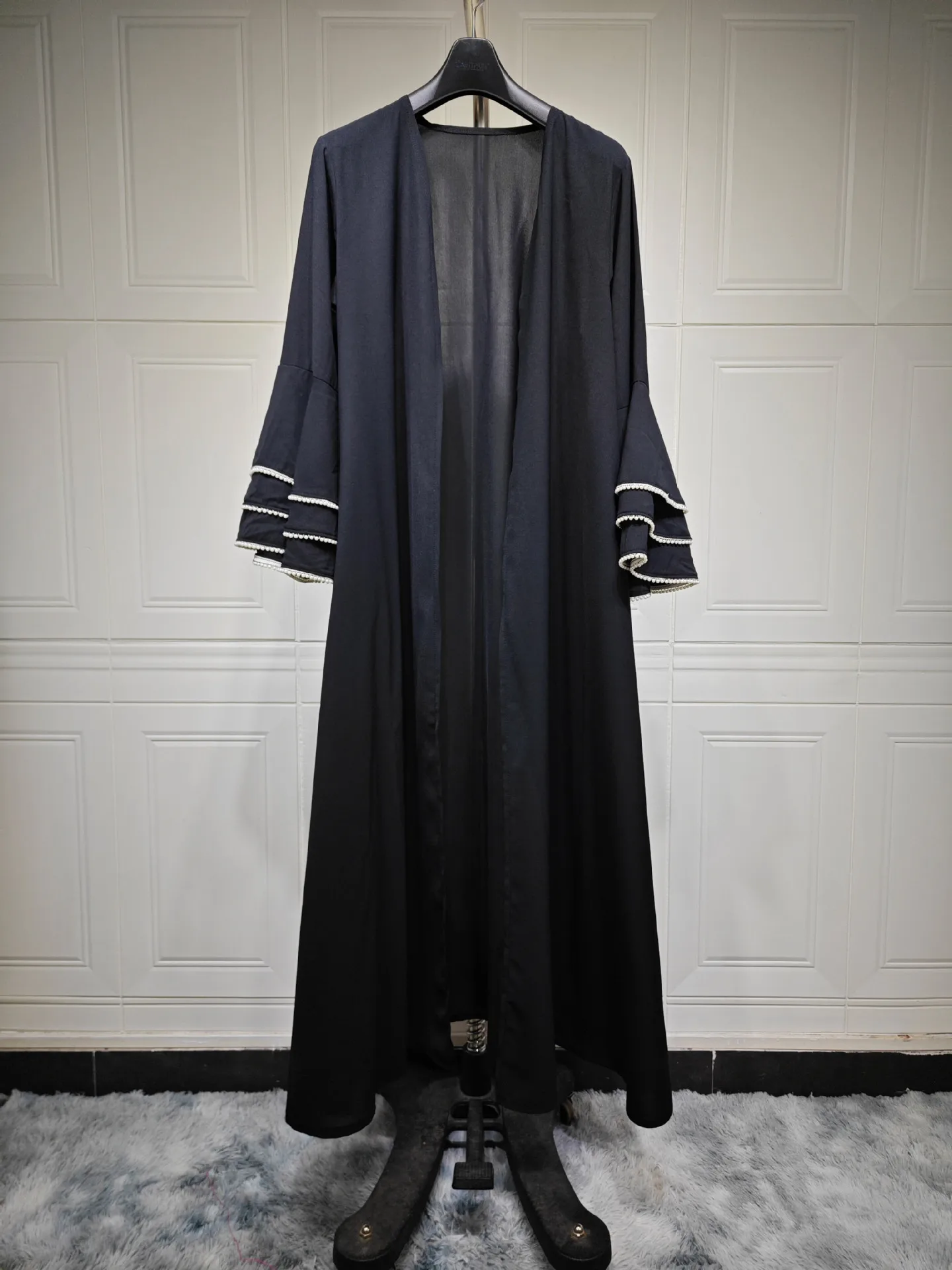 Middle east  hot sale pray Glory abaya belted  women 2022 new style Glory muslim dress