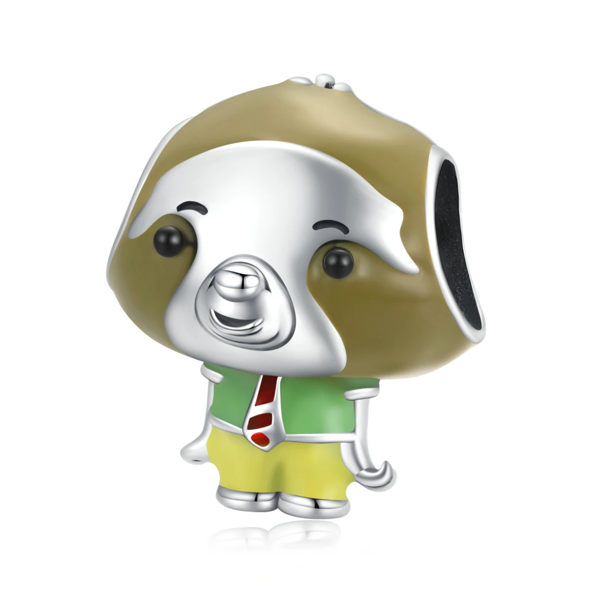 Аксессуары для бусин из серебра s925 пробы в виде лисы и льва