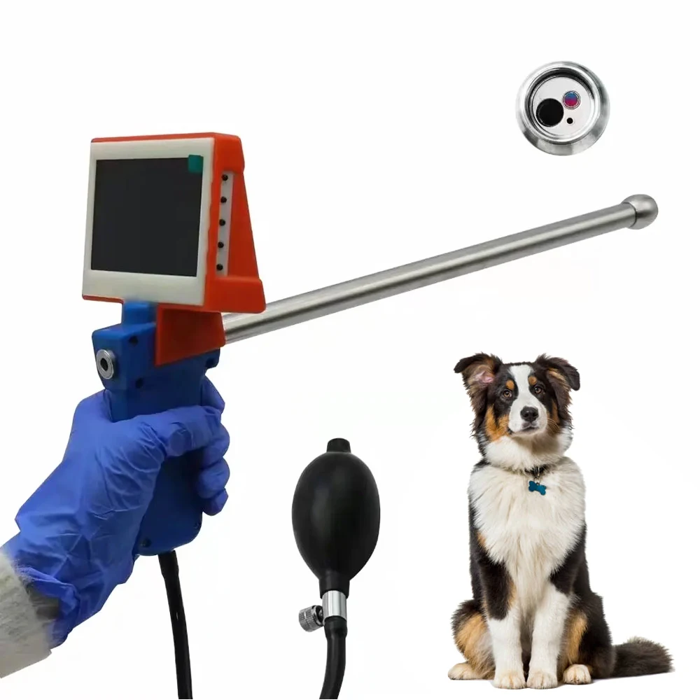 Veterinary Portable AI GUN Cattle Sheep Dog  Artificial Insemination Device Visual Endoscope Sperm Gun Smart Breeding Device