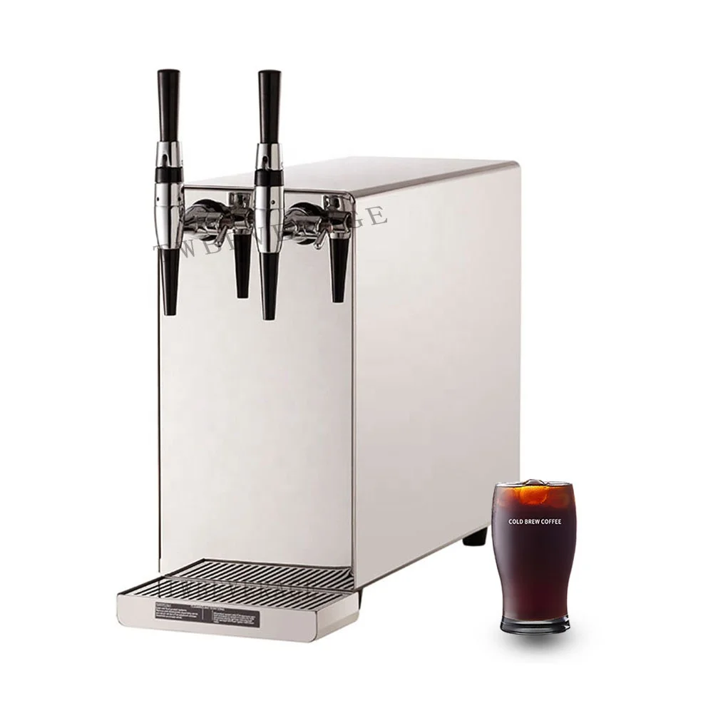 Bag-in-box  NEW design desktop nitro cocktail machine nitro juice dispenser Two faucets for commercial coffee machines