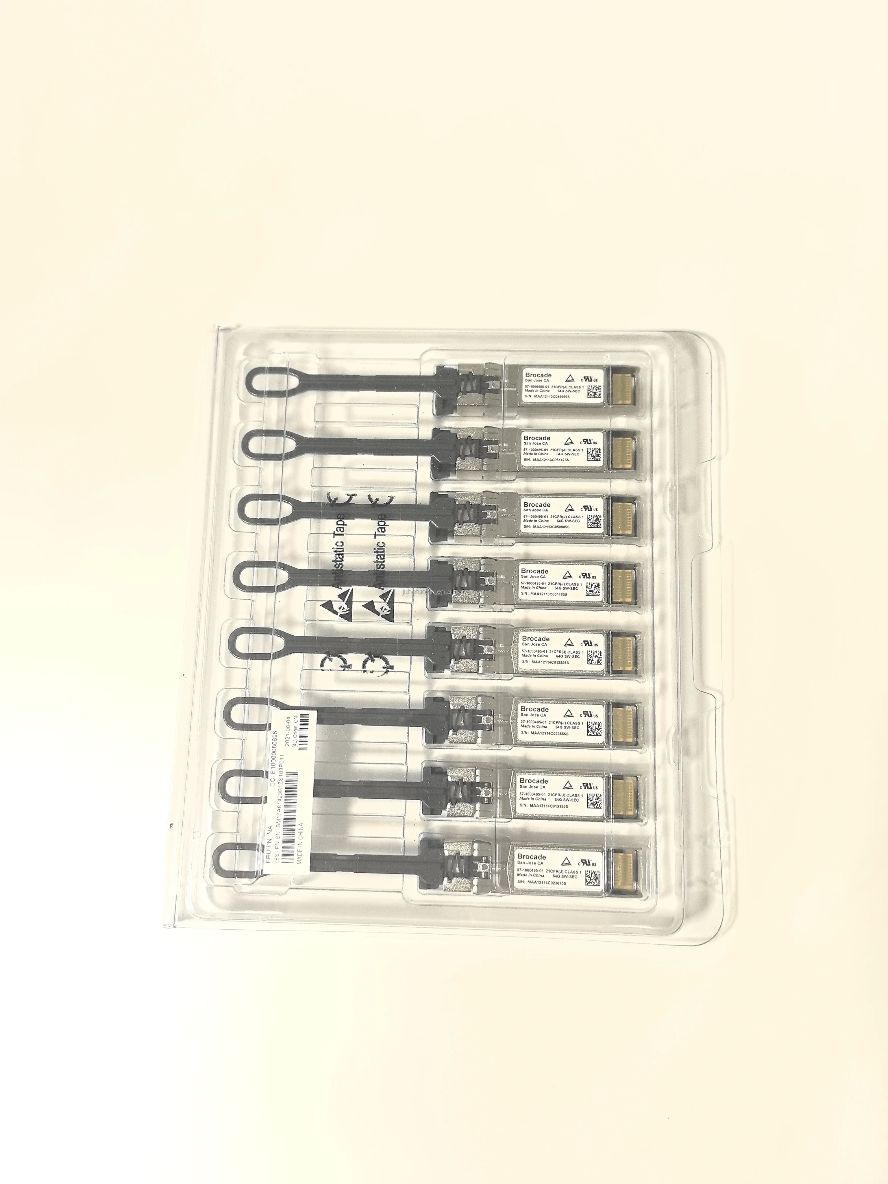 Brocade 64G SFP+ Optical  Fiber Optic Equipment Model SWL/Brocade 57-1000495-01/XBR-000462 XBR-000463