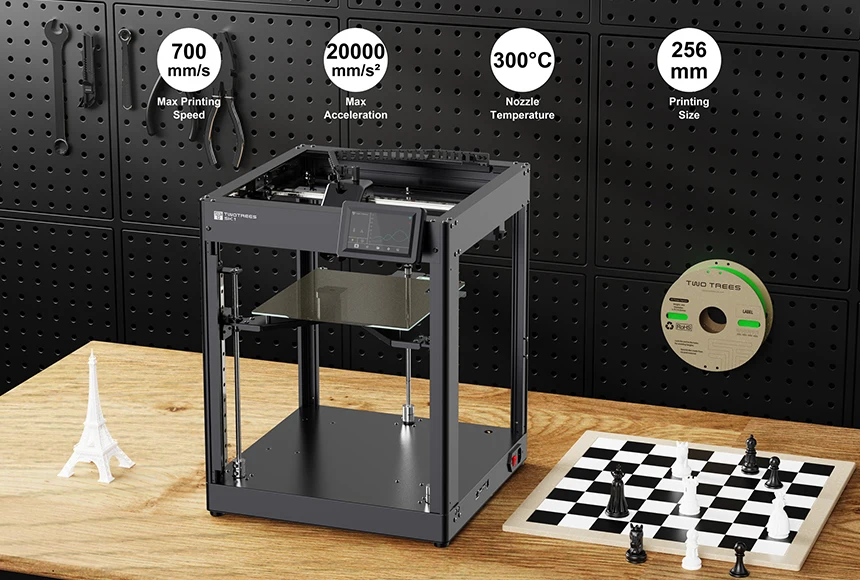 TWOTREES sp-5 v3 3d printer OEM 350mm/s Print Speed and impressora 3d twotrees sk1 with 3d printer pla single color