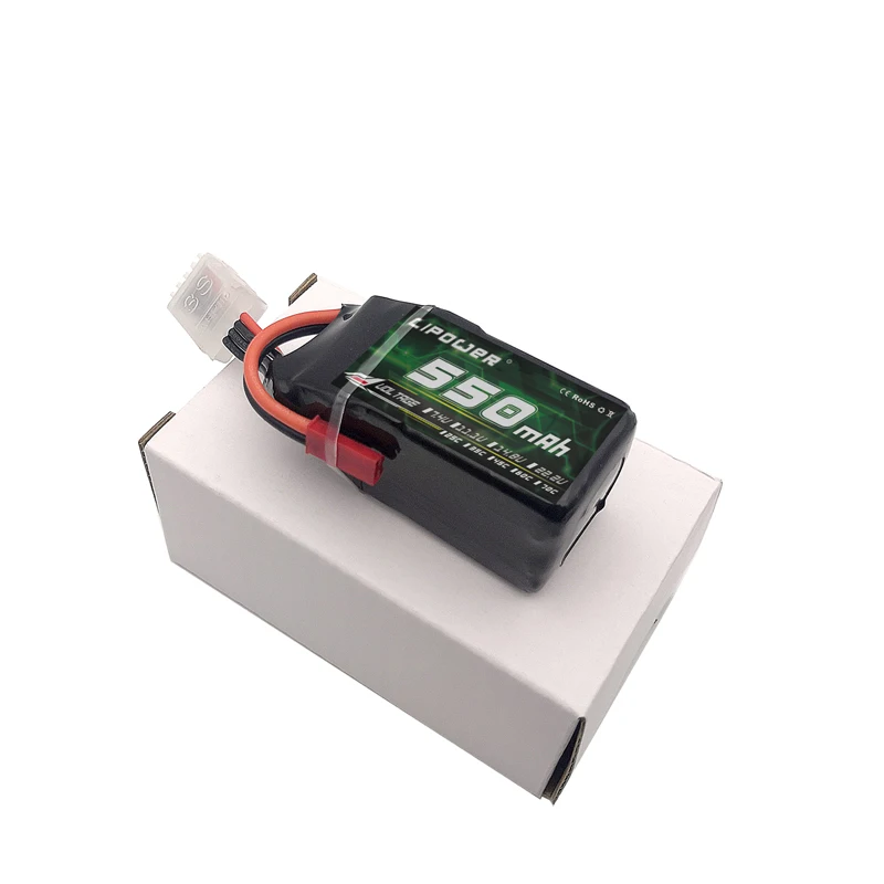 Cheap Price 550mah 11.1V 22.2V 35C Mini UAV FPV Quadcopter Drone Battery Free Sample 550mah Drone battery With T/XT60 Connector