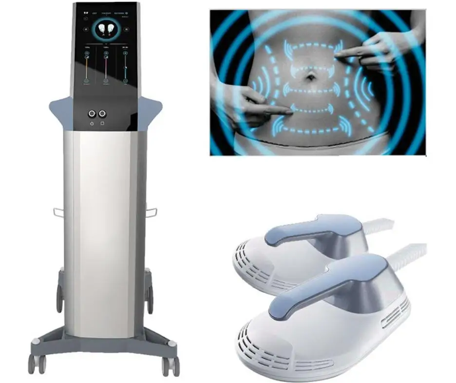  2 / 4 handles emslim 7 tesla electromagnetic ems muscle stimulator slimming machine body sculpt neo weight loss