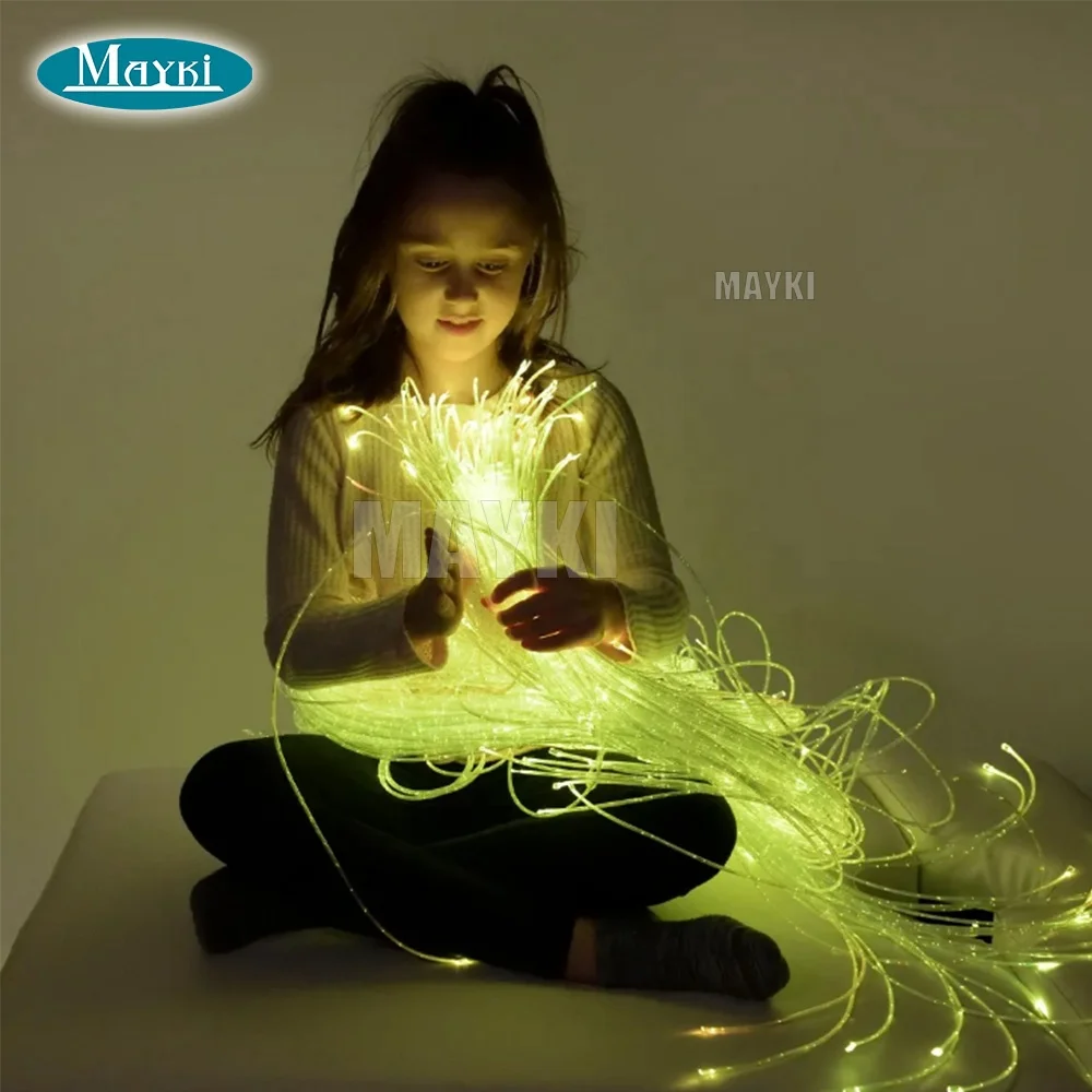 RGBW color changing kids children sensory room fiber optic lighting  twinkle fibre optic light for autism