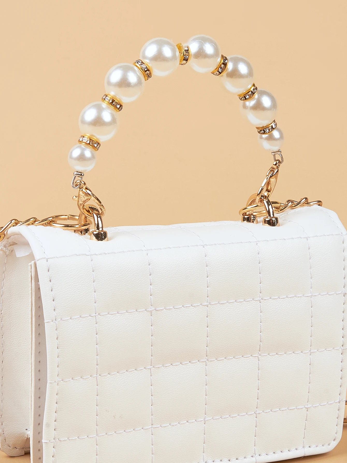 Hot Sale Kids Purses and Handbags Brand Designer Inspired Purses Shoulder Bags Chocolate Pearl for Little Girls Fashion Bag