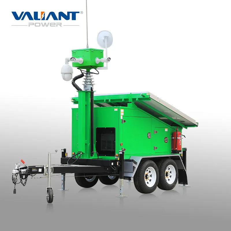 2023 New Environmental Solar Mobile CCTV System Trailer Camera Cctv