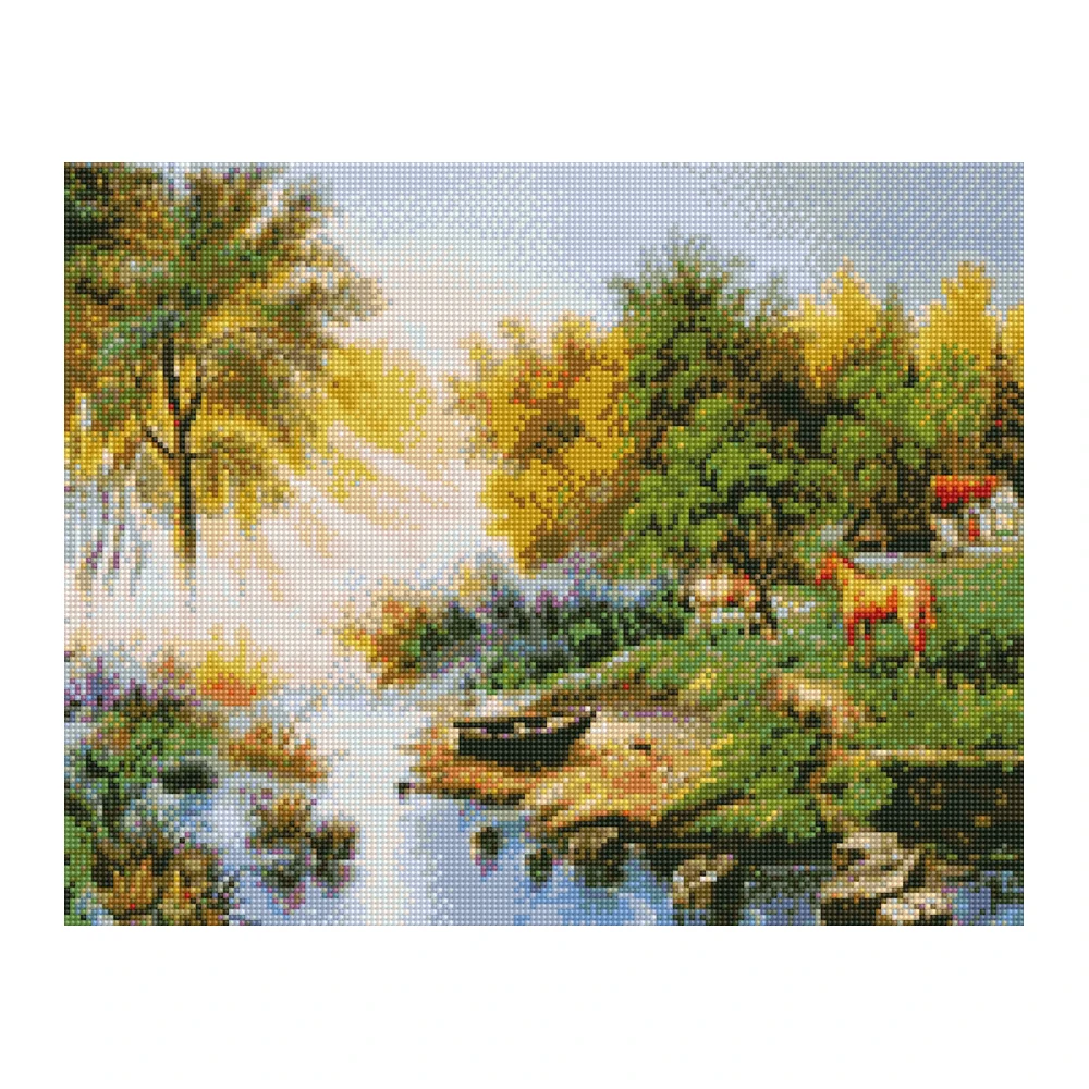 Explosive modern design 5d landscape diamond painting