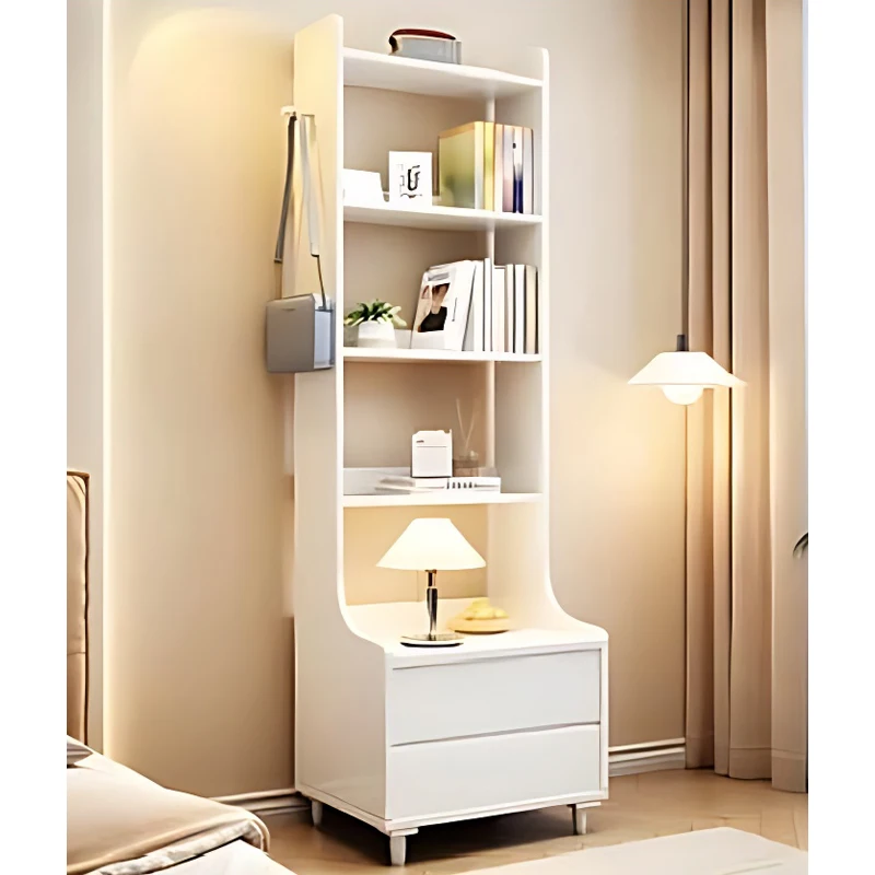 Audrey Modern Style Book Shelf Living Room Furniture Wooden Book Shelf with Drawers
