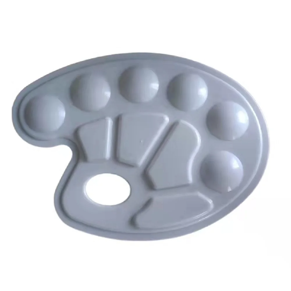 Acrylic Paint Palette Transparent Plastic Artist Paint Color Mixing Tray Clean Plastic Paint Pallette for DIY Art Craft Painting