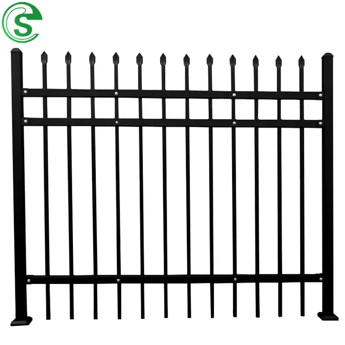 Yard Steel 8ft Tall Ideas Iron Fence Cover Estate Gates  Black No Dig Horizontal Fence Privacy Screen
