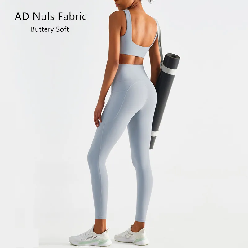 Luxury Fabric 2022 AD Nuls Lulu Align Buttery Soft Phone Pockets High Waist Yoga Leggings With Custom Logo