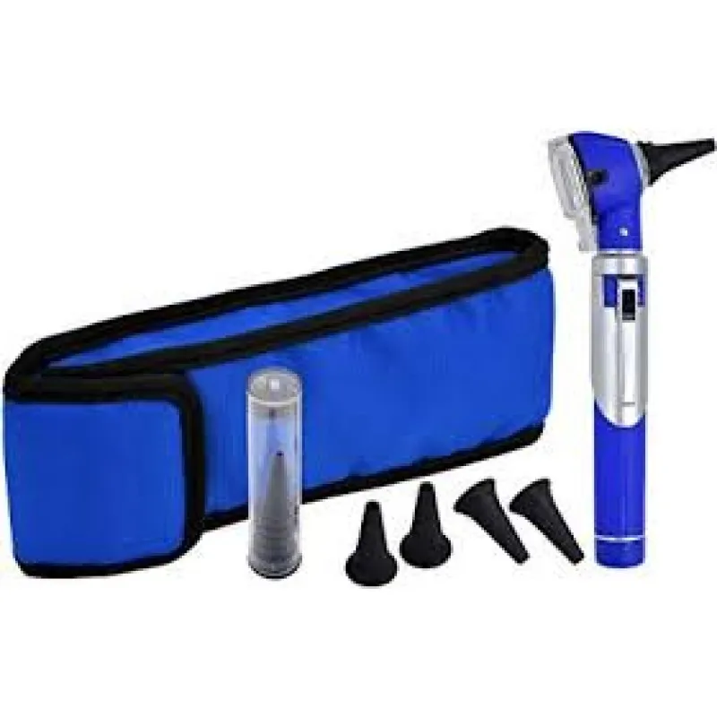 Professional High Quality Dental Surgical Medical Instrument Choice Blue Color Mini Fiber Optic Otoscope