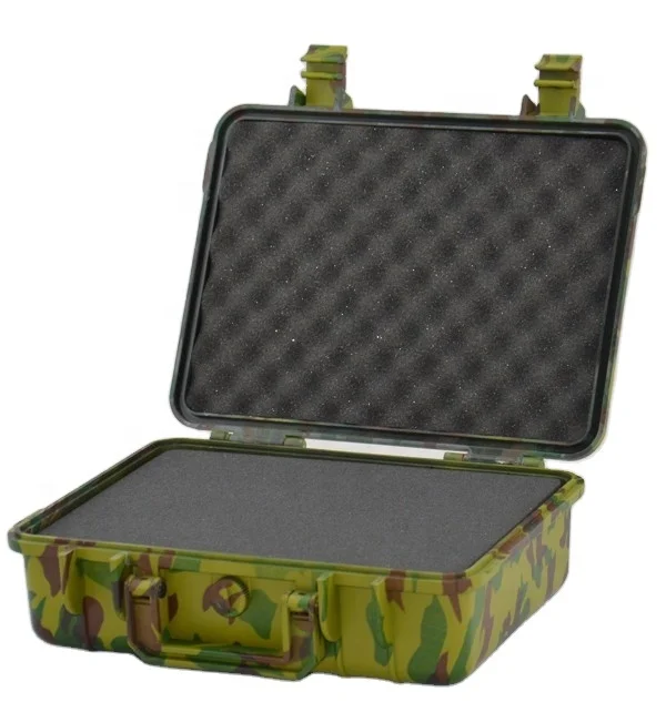 Hard plastic waterproof shockproof camouflage color military case army box