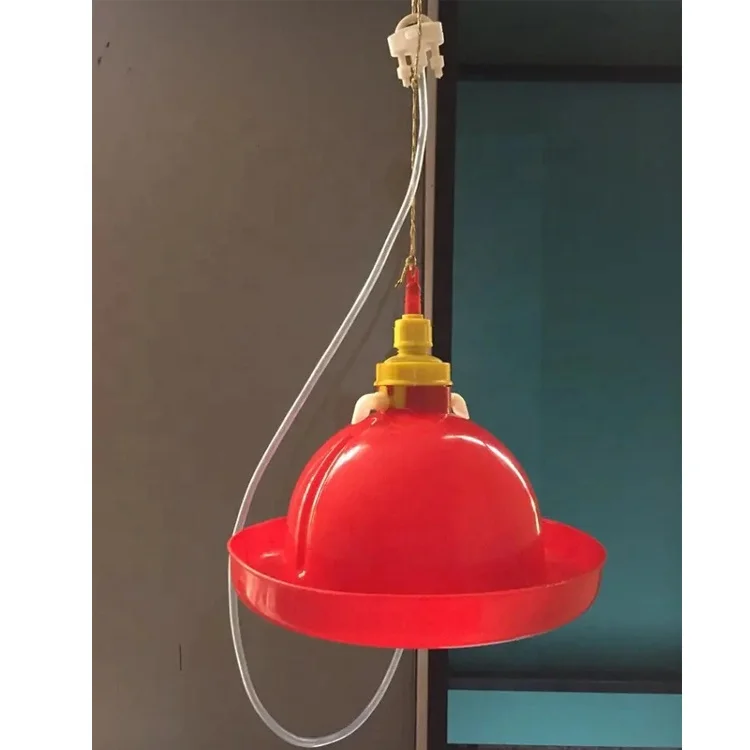 YYA/LM-68 Automatic Plastic Red Poultry Broiler Layer Bell Drinker Complete Kit For Chicken House