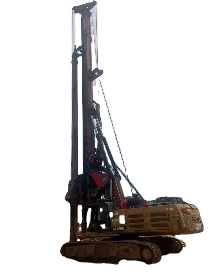 Second hand/Used SR285R w10 SR235R c10 sany SR155 Sr285 SR360 rotary piling machine/pull down winch rigs