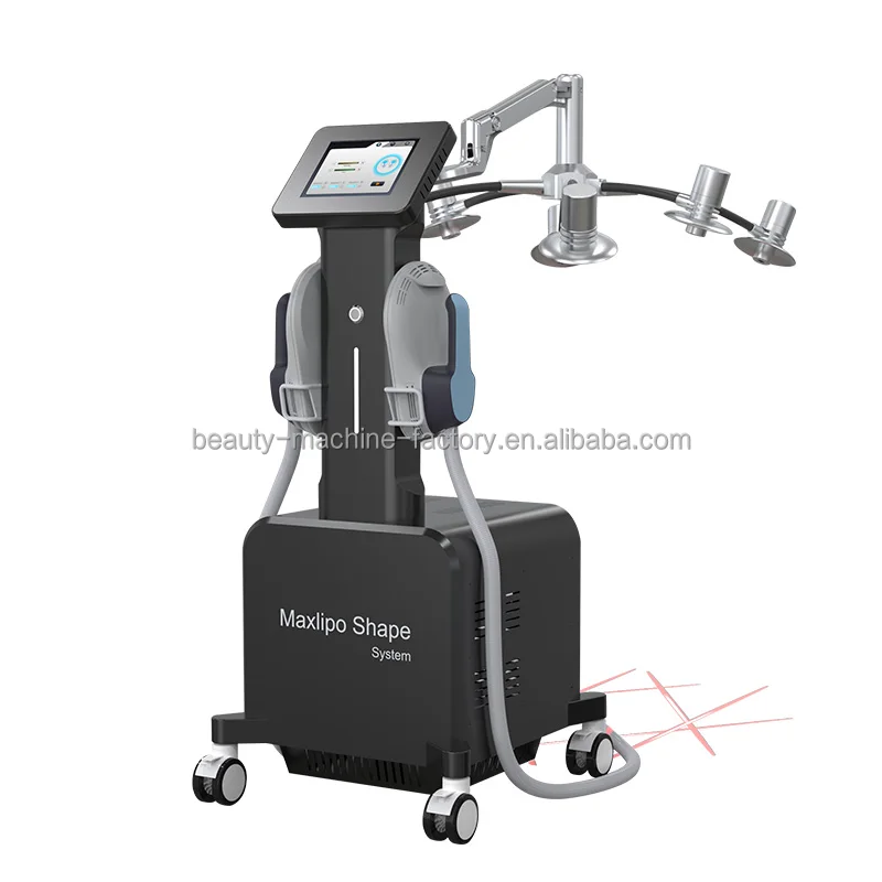 Red light Non-invasive 532nm CRYO+6D lipo laser 6D Hiemtsure Maxlipo EMS Shape body sculpting weight loss cavitation Machine