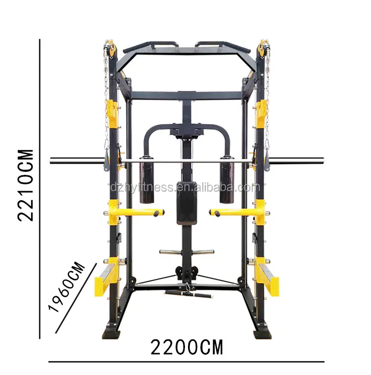 Multi Home Gym Equipment Fitness Station Smith Cable Rack / FTS GLIDE / SQUAT