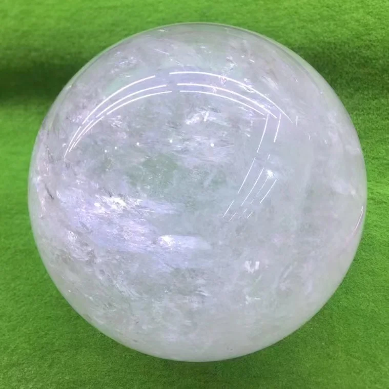 22cm 22.5cm Natural Clear Quartz Spheres Healing Stones White Crystal Balls For Home Decoration