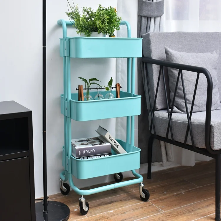 Steel Frame Three Layers Barber Trolley Beauty Salon Trolley