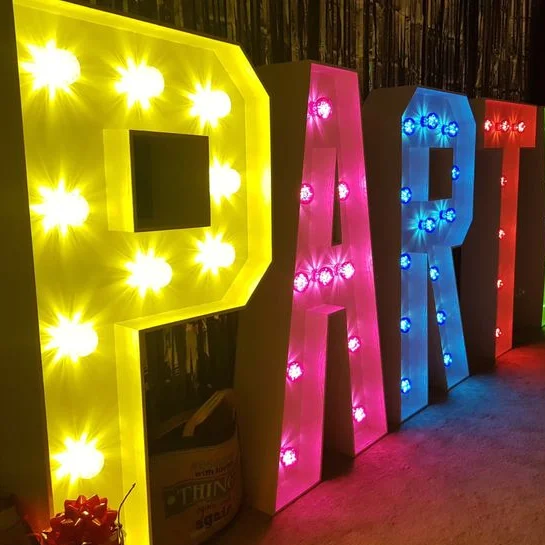 custom led 3D giant bulb 2ft 4ft 5ft will you marry me love marquee letter lights stand