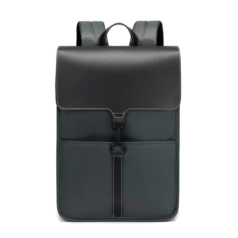 2025 Hot Selling Casual Leisure Slim Travel Computer Smooth Vegan Leather Business fashion student laptop backpack