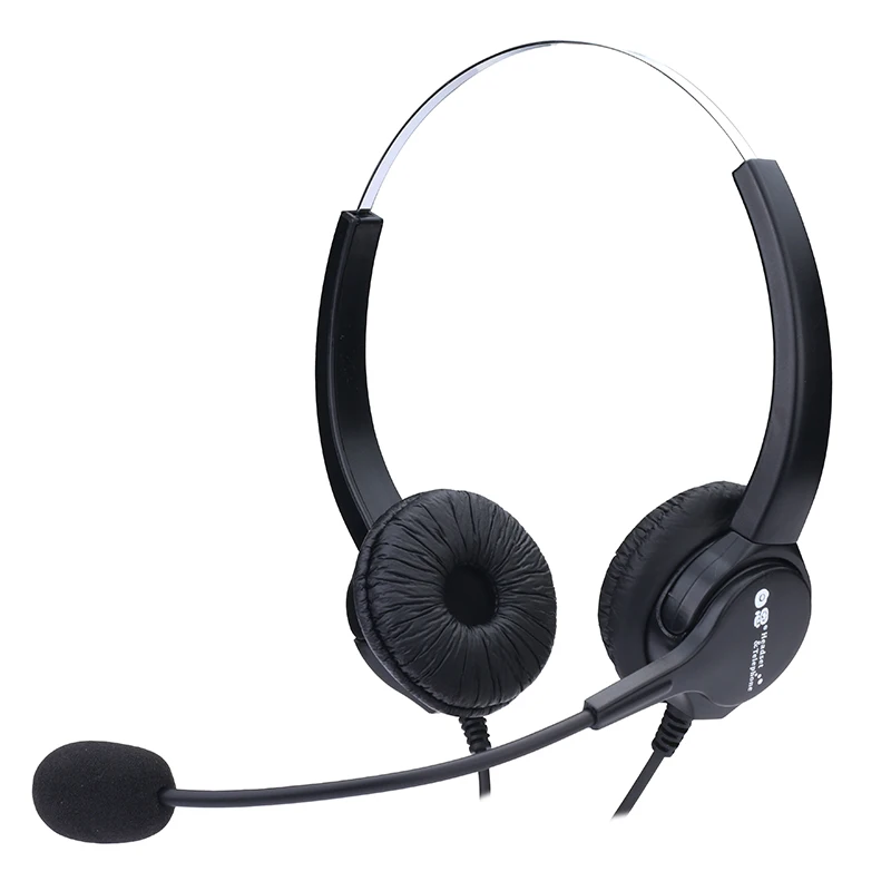 
Dh635d call center 3.5mm dual plug dual ear noise reduction computer headset with volume adjustment mute 