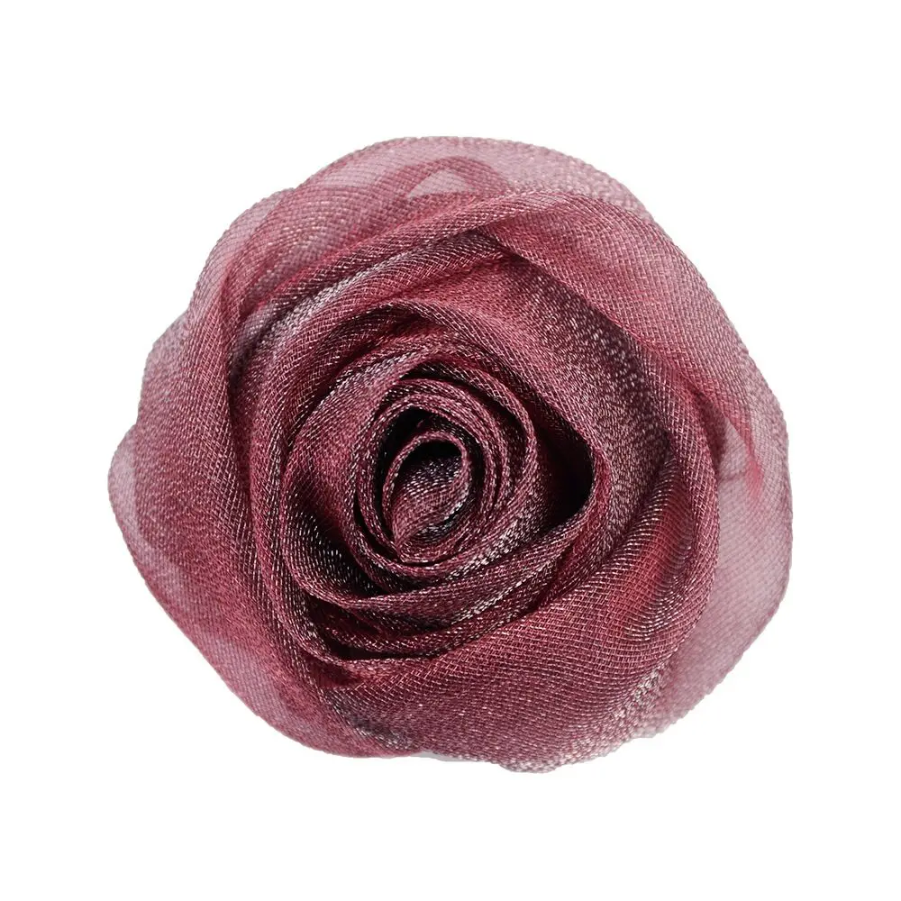 Diy Baby Rolled Ribbon Rose Flowers Bow Fabric Rosettes Flower , Hair Accessory, High Quality Rose Flowers