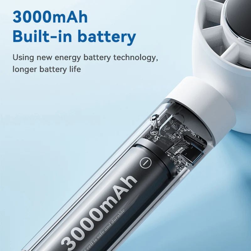 High Speed Handheld Table Fan Summer Must Have Rechargeable Battery Portable Ice Cooling Usb Mini Fan