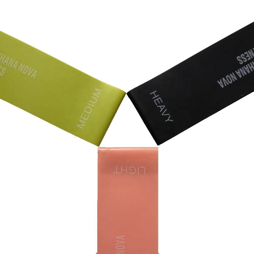 100% pure latex mini resistance bands set and stretch band