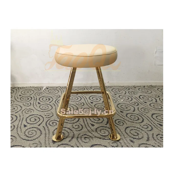 K1106 High Bar Counter Casino Chair Swivel Gaming Stools Chairs Cheap Pu Leather Golden Metal Base Slot Roulette Bar Chair