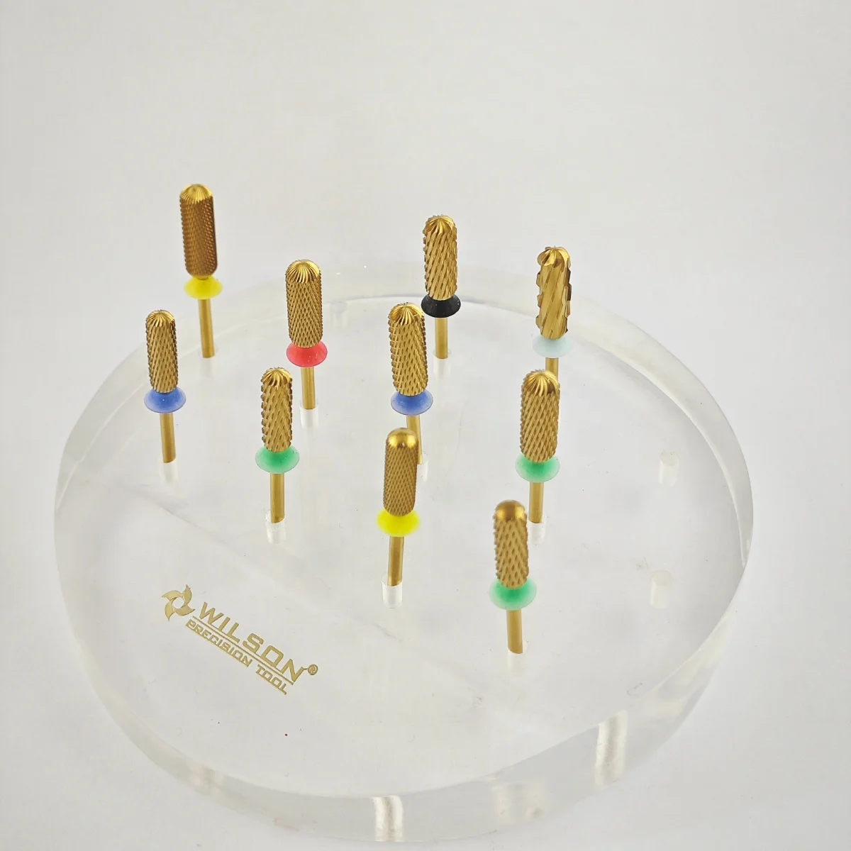 Retail Large Rounded Top bit safety Bottom Series tungsten carbide nail drill bit manicure tool pedicure diamond nail bits drill