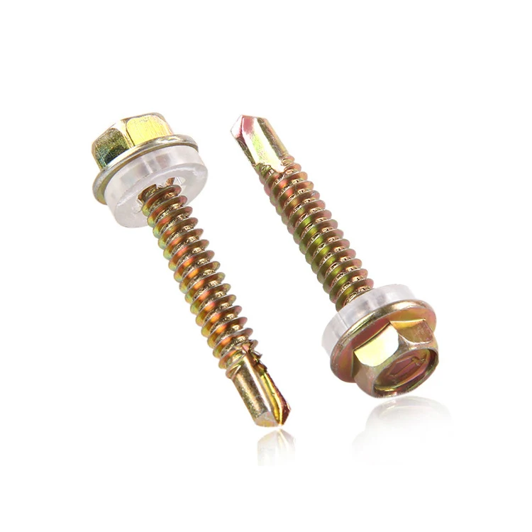 Гладить изделие из нержавеющей стали болты с шестигранной головкой и крестообразным шлицем из винтовые фланцевые винты для дерева