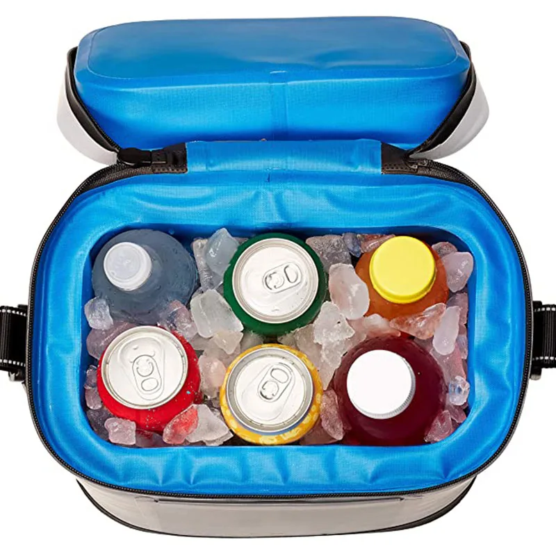 TPU Material Water Proof Picnic Built-in NBR Foam Insulated Cooler Storage Bag Multi-functional Camping Outdoor 20L Cub Food