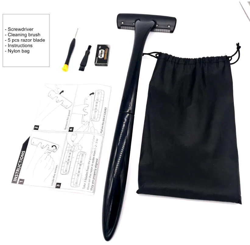 Long Handle Shaving knife Full Body Hair Removal Trimmer Man Women Back Razor Shaver