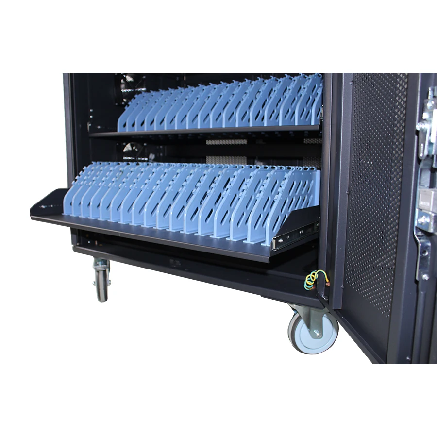 С 5 дюймовыми поворотными колесами, 32 Слота, зарядная тележка для ноутбука