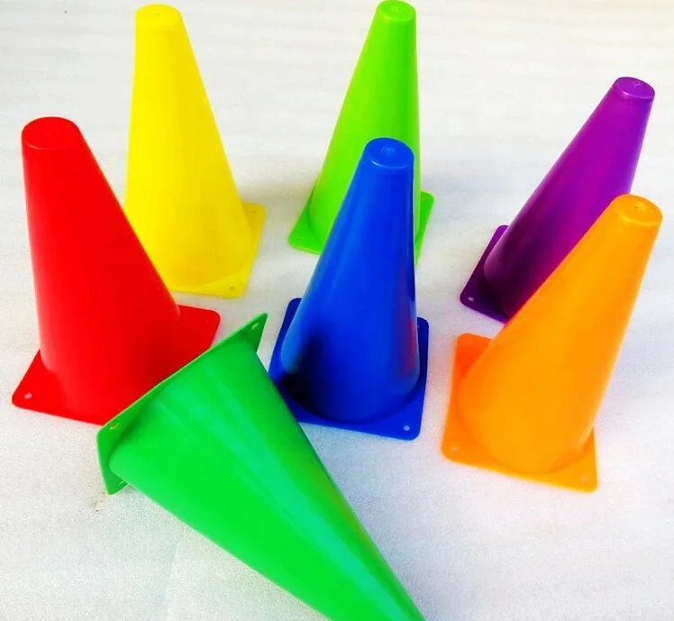 HUAJU 23CM Football cones  Running Training equipment Agility cones Sports Training  for speed & agility