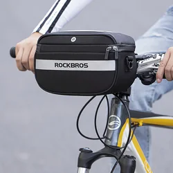 ROCKBROS B27 Large Capacity Waterproof Cycling Tube Bag Handlebar Basket Bike Front Frame Pannier Bicycle Bags