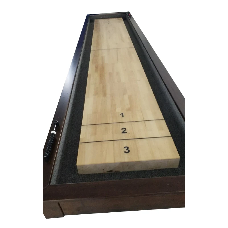 Wholesale Price Solid Wood Modern Professional Outdoor Shuffle board shuffleboard Table Dining 12ft